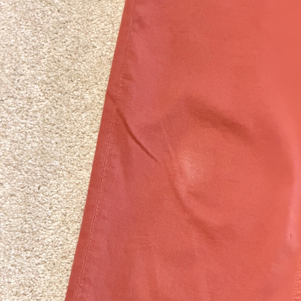 PAIGE Normandie Pants Men 30 Slim Straight Leg Made in USA Rust Burnt Orange - Picture 9 of 11